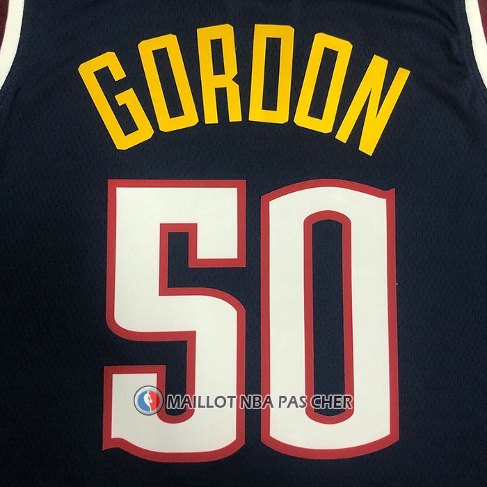 Maillot Denver Nuggets Aaron Gordon NO 50 Icon 2021 Bleu